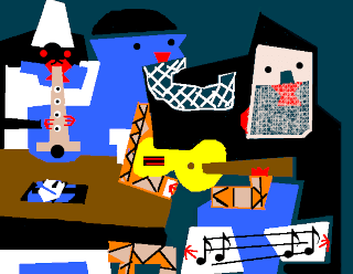 "Picasso: Three Musicians", by David Gulley