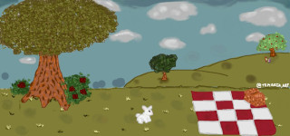 "Untitled (bunny picnic)", by Temaria