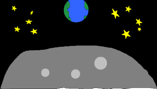 "Untitled (Earth over the Moon)", by Mayank